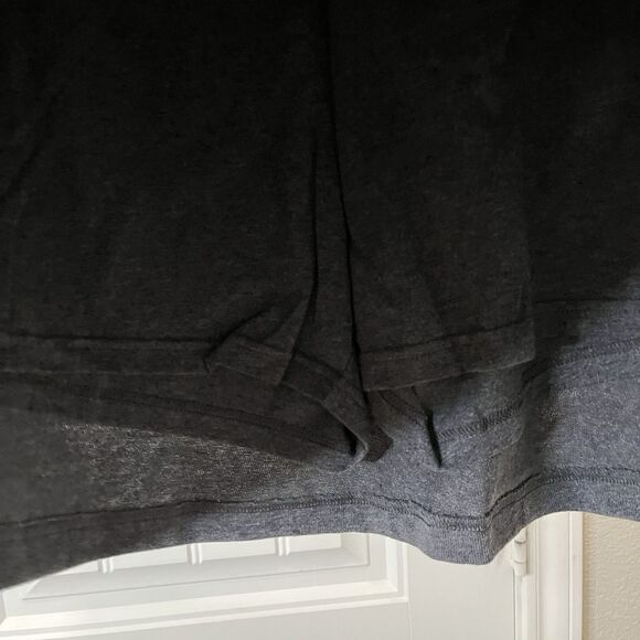 Lands End Gray Knit Cotton Button Front Casual Skort Pull On Shorts Womens Sz 10 - Picture 4 of 8